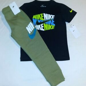 Nike Boys Youth 2pc Jogger & Tee- 6y